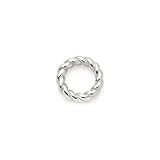 JEWELS BY LEONARDO Verbindungsring Clip & Mix Liesel • Zwischenelement aus silberfarbenem Edelstahl • feine Kordeloptik • Verbinden von Clip & Mix Teilen • Schmuck Geschenk für Frauen • 025690