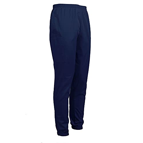 Women's Scrub Pants Cargo Scrubs Jogger Pants Dark Blue