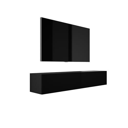 3E 3xE living.com Mobile TV sospeso, D: L: 170 cm, A: 34 cm, P: 32 cm, NERO OPACO