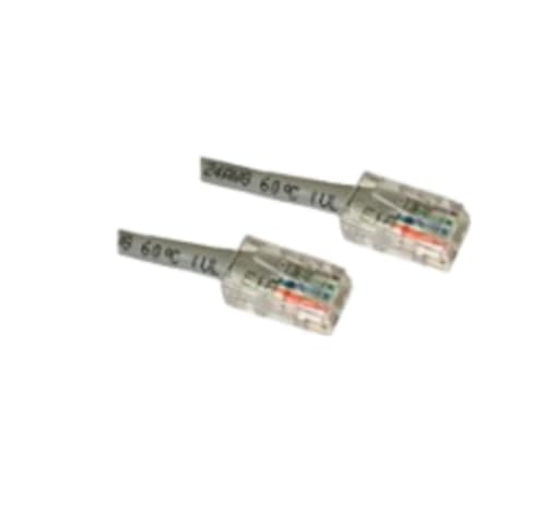 UL624-805GY 5ft CAT5 Assembled Patch Cable, Color: Grey, RJ45 24AWG Stranded 568b Gray