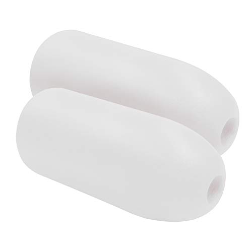JEZERO Deep Water Fishing Floats: Great for Trail Markers, Dock Floats, Swim Buoy, Kayak Anchor Kit, Pool Buoy, Crabbing & Boats | 2 Pack - White, 5
