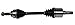 GSP NCV47596 CV Axle Shaft Assembly - Left Front (Driver Side)