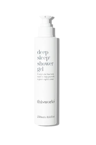 This Works Deep Sleep Shower Gel, 250 ml - Calming Body Wash with Lavender, Camomile and Vetivert Essential Oils - Sleep-Inducing Sulphate-Free Shower Gel for Men and Women