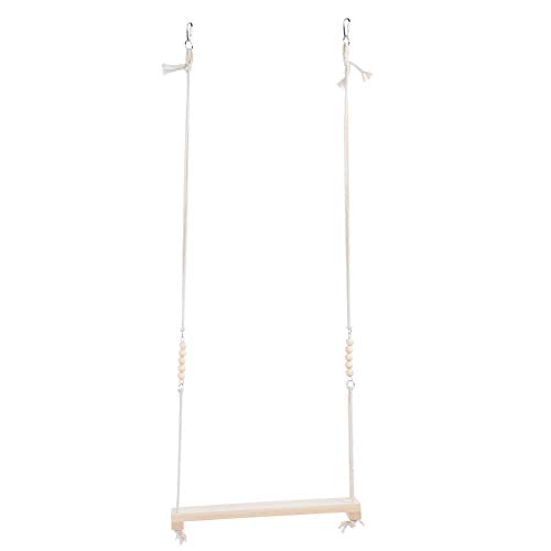 Gavigain Large Parrot and Chicken Swing, Pinewood, Non, Sturdy Design, Comfortable and Secure, for Chickens and Large Parrots