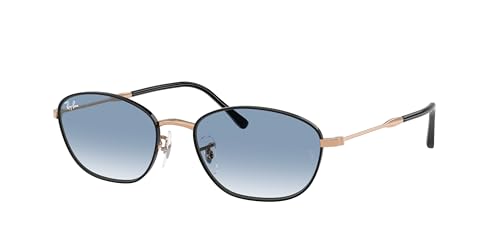 Ray-Ban RB3749 Sunglasses Bundle: RB 3749 92723F Black On Rosegold/Clear Gradient Blue Crystal Standard and Universal Anti-slip Silicone Leash