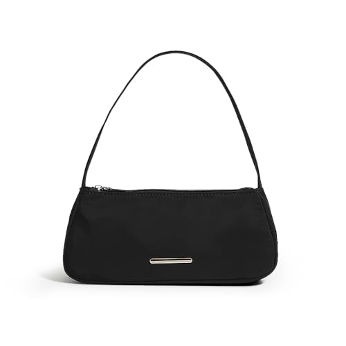 Small Nylon Shoulder Purse for Women Cute mini Under The Arm Bag With Zipper