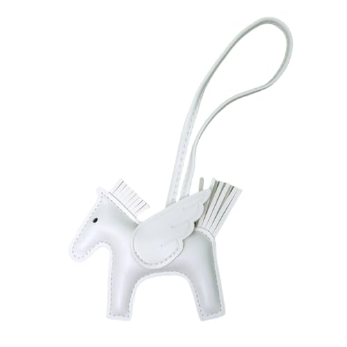 W.Sealet Leather Bag Charms for Women, Hanging Ornaments for Trees, Handmade Pony Keychain Charms for Handbag, Purse, Bogg Bag Accessories