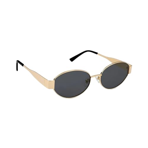Fashion Oval Sunglasses for Women Premium Metal Frame UV Protected Lens Lightweight Eyewear for Daily Styling-image-45
