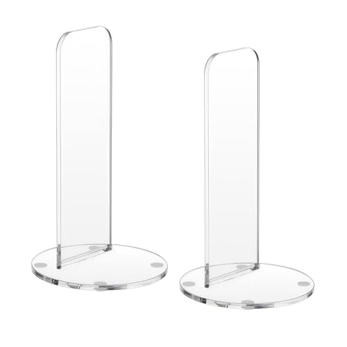 Aosekaa 2Pcs Boxing Glove Display Stand Vertical Display Rack Reusable Sturdy Showcase Acrylic Gloves Holder for Personal Commercial