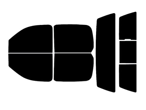 Rvinyl Window Tint Kit Compatible with Chevrolet Silverado 2007-2013 (4 Door) - Complete Precut Kit - 5%