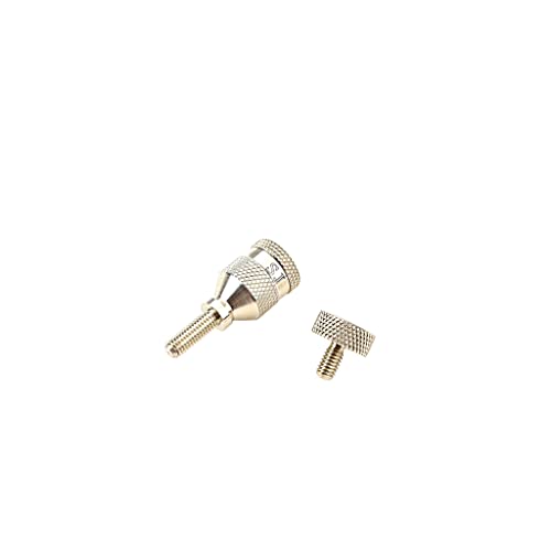 Alnicov Kupfer-Nickel-Saxophon-Halsspannschrauben Saxophon gebogener Hals Festschraube für Alt-Tenor-Sopran-Saxophon-Reparaturteile – Gewindedurchmesser 4 mm