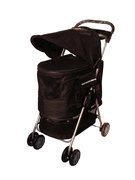 Black Ultimate 4 in 1 Pet Stroller