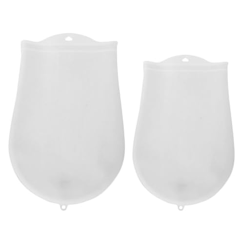 SHINEOFI Bolsas para Amasar Masa de Silicona Grado Alimenticio Tamaño Grande 3000 Ml Pequeño 1500 Ml Antiadherente y Reutilizable Cierre Ajustable para Cocina y Horneado Profesional