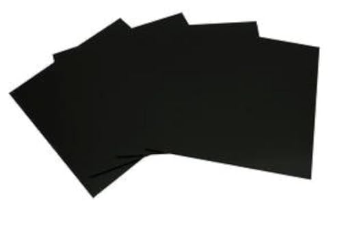 System 96 8inch Black Glass Squares - 4 Pack