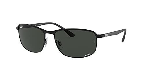 Ray-Ban RB3671CH Sunglasses Bundle: RB 3671CH 186/K8 Black On Black Polar Dark Grey and Universal Anti-slip Silicone Leash