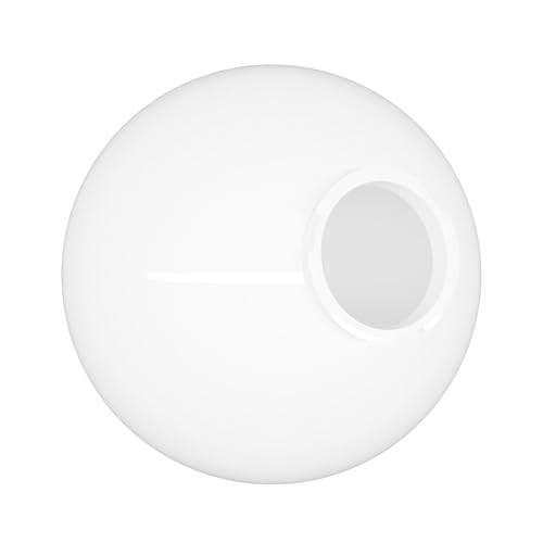 Image of KASTLITE 12 inch White Acrylic Lamp Post Globe, 3.94 inch Twist Lock Neck, USA Made