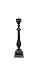 Rome Cast Aluminum Spindle Pedestal for Sundials, Antique