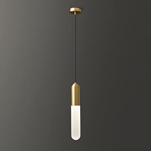 Lámpara colgante de cápsula de latón con LED 3W 2