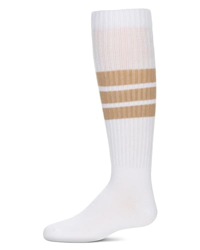 MeMoi Girls' Triple Stripe Knee High Socks2