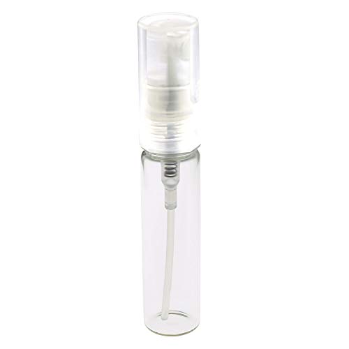 Partstock 10Pcs 5Ml Mini Clear Glass Spray Portable Perfume Atomizer Bottle For Travel,Sample Test Tube Empty Refillable Container Bottle #TOP3