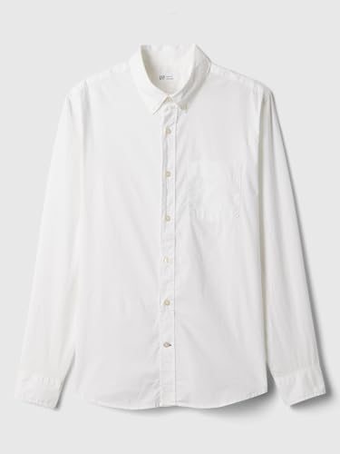 Chemise popeline extensible homme Gap manches longues coton stretch ajustée - 4