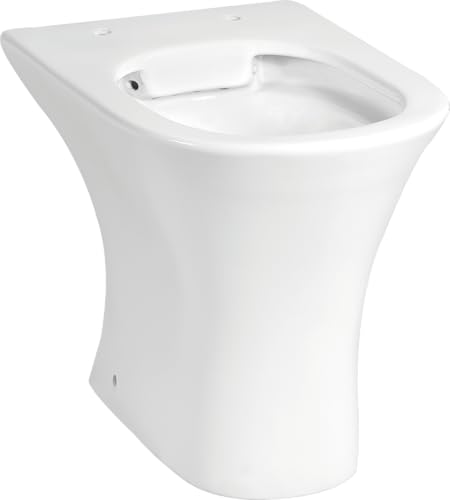 sanicomfort Stand-WC REKIA, Tiefspüler, spülrandlos, Abgang senkrecht, Sanitärkeramik, weiß, ohne WC-Sitz