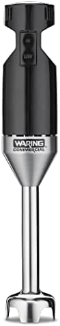 Waring Commercial Big Stix Light Duty Stick Immersion Hand Held Blender, 7" Fixed Shaft, Submersible, 2 Speed, 100 Watt, Professional Restaurant Kitchen Grade, 3 Gallon Capacity, 120V, 5-15P WSB33X, Black/Silver