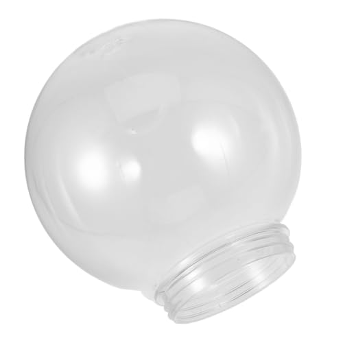 COLLBATH Clear Acrylic Globe Lamp Shade Replacement for Outdoor Post Lights Weatherproof Cover for Ceiling Wall Fixtures Modern Spherical Light Globe Shade