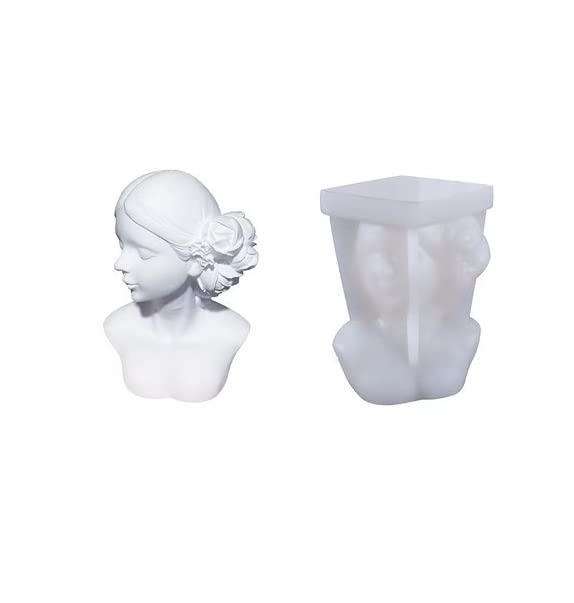 Pack of 1 Candle Mould/soap Mould | Lady Candle Mould | Size of Mould 8.5 * 7.2 * 10.7cm | Wax Capacity 150gm | Pack of 1