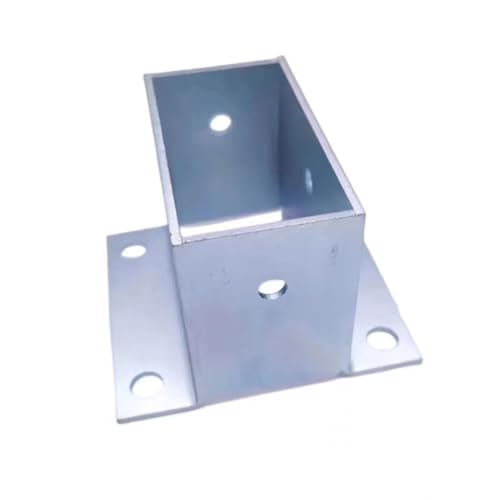 Base de Colonne de Poteau Bois sur Béton, Support de Fixation Inox 95x95 mm