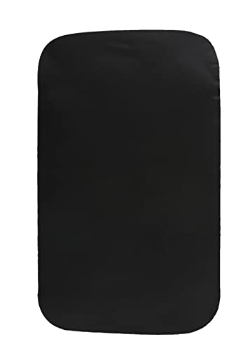 Image of Satin Bassinet Sheet 1 Pack Ultra Soft Silk Compatible with Mika Micky Bedside Sleeper Fits Perfectly on 19 x 32 Inch Bed Side Sleeper Mattress Pad Protect for Baby Hair and Skin Black