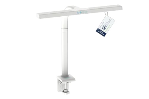 DIGITUS Lampe de bureau LED – 1 025 lumens – 50 cm de large – 7 W – Blanc