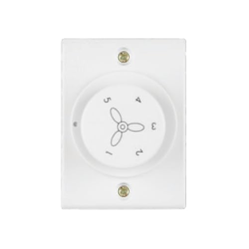 Image of Anchor by Panasonic Penta EME Deluxe Fan Regulator White, Rotary Step Control, Reliable & Compact Fan Speed Controller (38660-1)