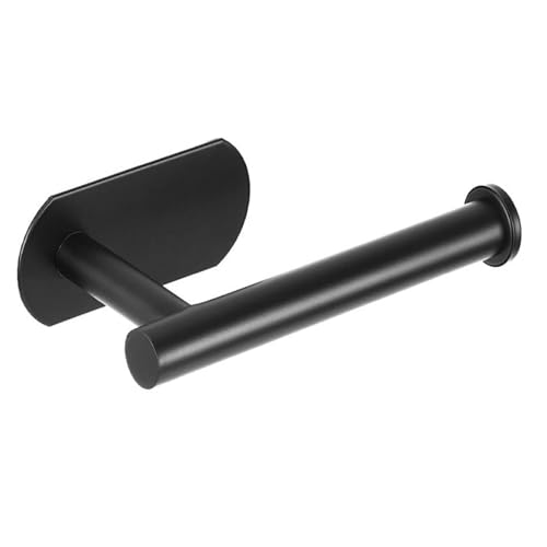 Adhesive Toilet Paper Holder Stand,Tissue Holder for Bathroom,Toilet Paper Holders Black,Stainless Steel Toilet Roll Holder, Wall Mount