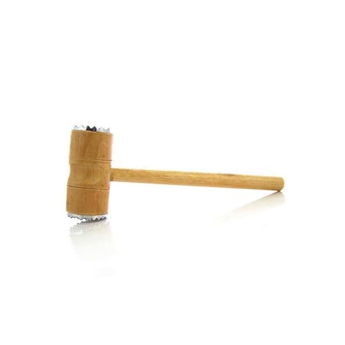 ABOOFAN Double-headed Meat Hammer Meat Pounder Meat Tenderizer Meat Mallet Wooden