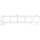 Selsey TV Schrank Lowboard Board Sideboard Fernsehtisch Fernsehschrank 4 Türen Fächer Push to Open 200 cm Graubeige Wuwu