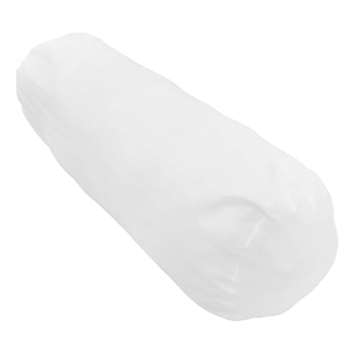 Toddmomy Fundas De Almohada Redondas Funda De Almohada Redonda Cervical Blanca Funda De Almohada De Rollo Largo Cervical para Decoración del Hogar (B)