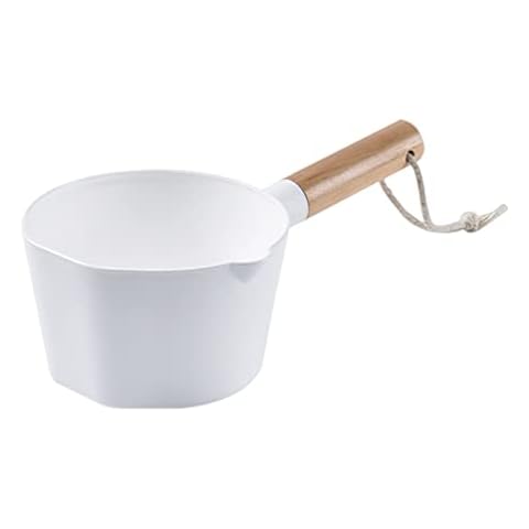 Cucharón de plástico YARNOW con mango de madera Cover