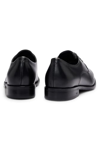 Image of BOSS Mens Colby Derb Leather Derby Shoes with Signature Trims Size