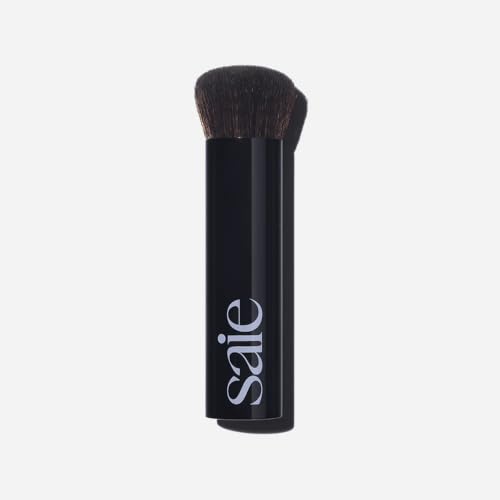 Saie The Base Foundation Brush for Liquid Makeup - Ultra-Soft Makeup Brush with Cruelty-Free Synthetic Bristles - Designed for Foundation Skin Tints & Cream Bronzers (1 Count)