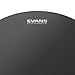 Evans Hydraulic Drum Heads - Drum Head with Layer of Oil - Supresses Unwanted Overtones - Frost Coating for Warmth, Focus, Depth - Ideal for Early Rock Sound - Black, 13 Inch