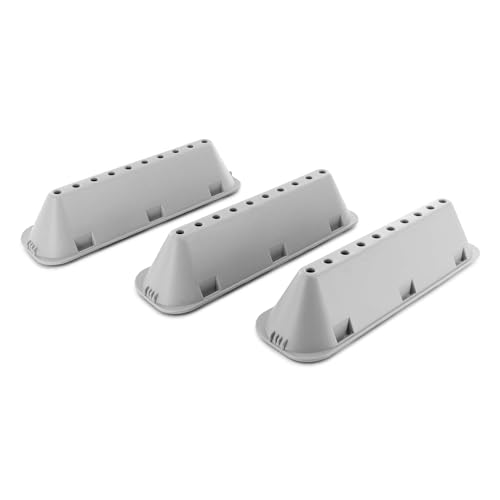 MIRTUX 3 x Elevador de tambor de lavadora de 10 agujeros. Válido para para Indesit, Hotpoint, Ariston (ver imágenes). Medidas: 185X53MM. C00065463