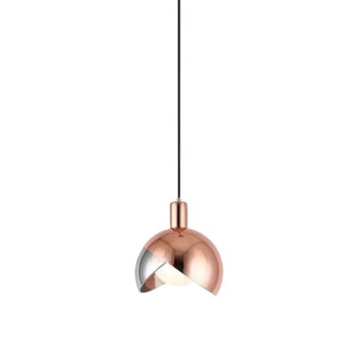 Lampe suspendue lustre E27 bouton de fleur luminaire métal plaqué verre