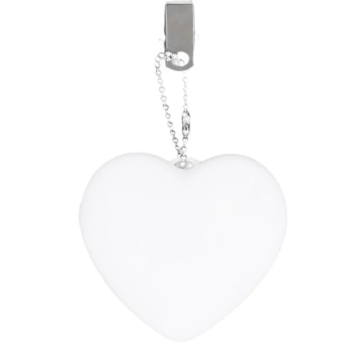 Hjärtformad handväska ljus, handväskbelysning, LED-handväska ljus, med automatisk rörelse, kompakt och snygg handväska belysning, 6,5 x 6,9 cm, för kvinnor, damer, flickor