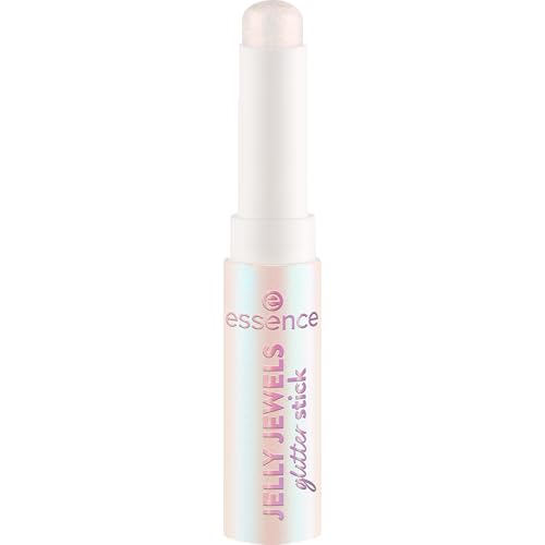 essence Iluminador JELLY JEWELS glitter stick, de larga duración, rociado, reluciente, color intenso (2.5g)
