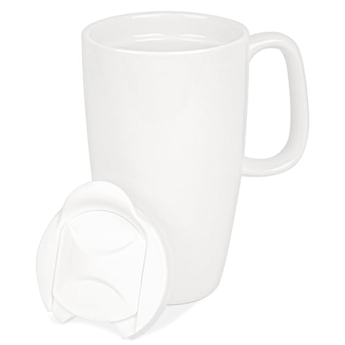 Vaso de café cerámico Linkidea con tapa deslizante 20 oz