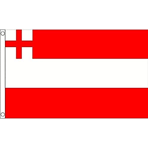 AZ FLAG, Naval Ensign 1702 Flag, 3x5 Ft, 100D Polyester Bristish Historic Banner with Two Metal Grommets, Fade Resistant