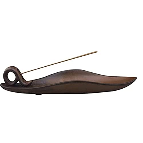 1 Piezas Varilla Incienso de Aleación de Zinc, Soporte para Incienso Aleación de Zinc, Quemador Incienso Forma Hoja, Soporte para Varillas de Incienso, para Optimización del Aire, Yoga, Meditación