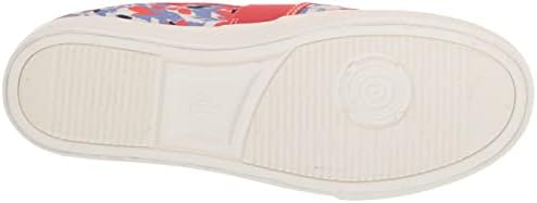 Lauren Ralph Lauren Women's Jinny Sneaker, HENRIFLORAL/HYANNISPORTORANGE, 5 | Image 3