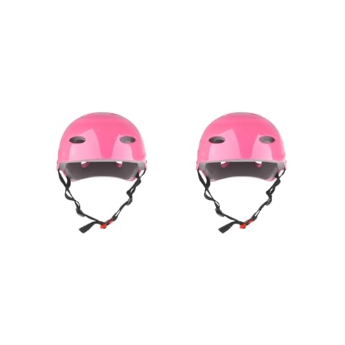 2のセットウォータースポーツ安全ヘルメット ウェイクボード カヤック カヌー ボート サーフィン用 M ピンク